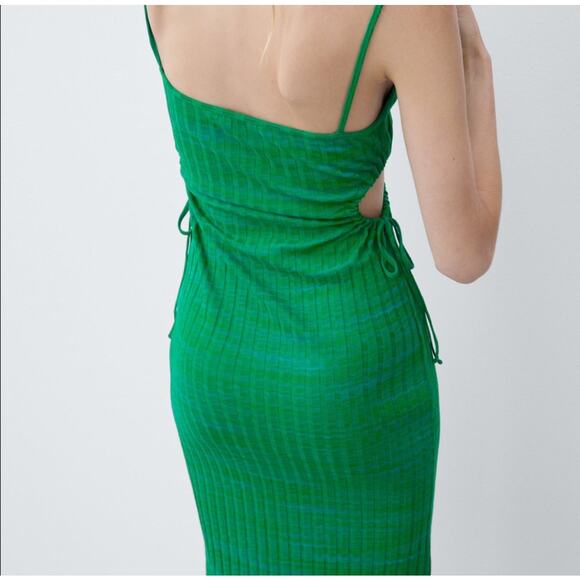 NWT Zara Cut-Out Knit Dress Size Medium - Picture 3 of 8